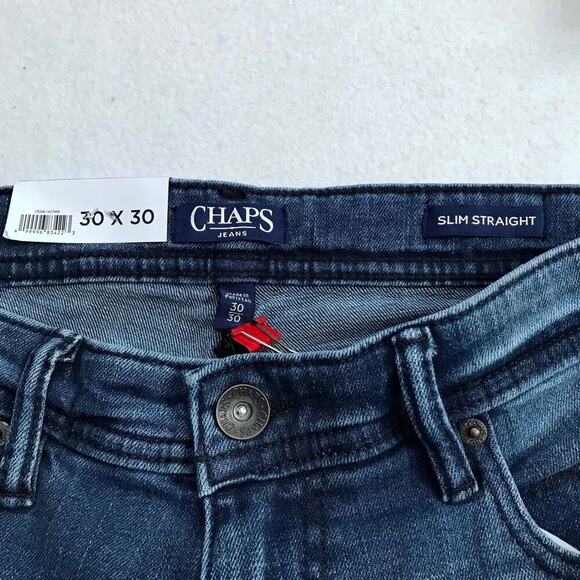 Chaps NWOT Sim Straight Jeans for Men W30 L30 - Picture 7 of 9